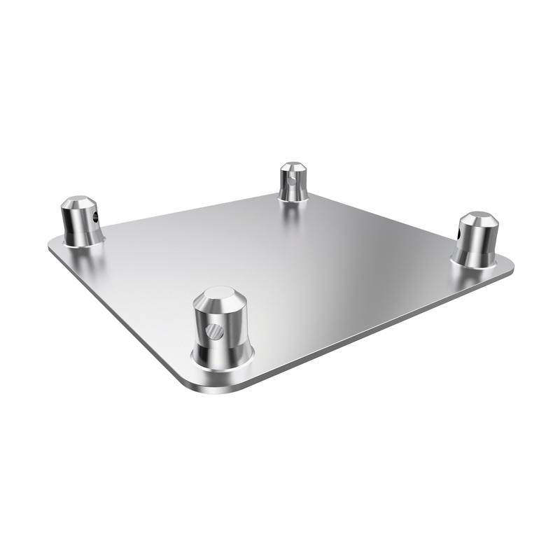 Aluminium base plate for stage trussing